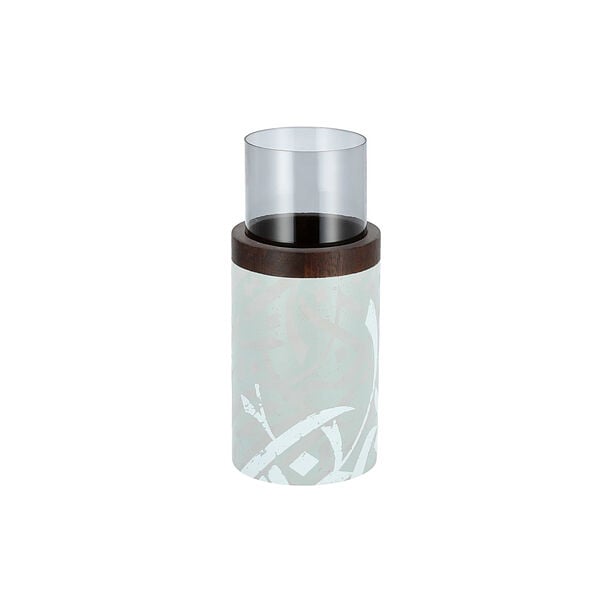 Salam Wood Pillar Candle Holder Dia 11 *Ht:24 Cm image number 1