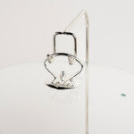 Round Food Warmer With Candle Stand Silver 12" image number 1