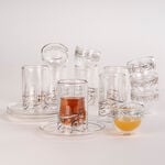 طقم شاي وقهوة عربي 18 قطعة فضي image number 4