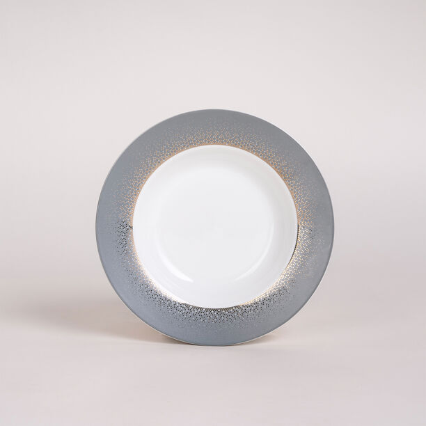 La Mesa white bone porcelain 18 pc dinner set image number 1