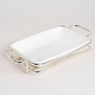 طبق تقديم مستطيل