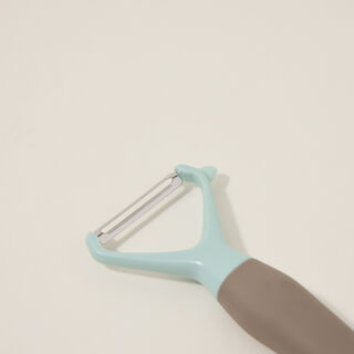 مقشرة ستانلس ستيل لون بني وأزرق من البرتو