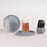 Dallaty grey porcelain and glass Tea and coffee cups set 18 pcs image number 0