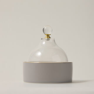 Dallaty porcelain date bowl 12.7cm, grey