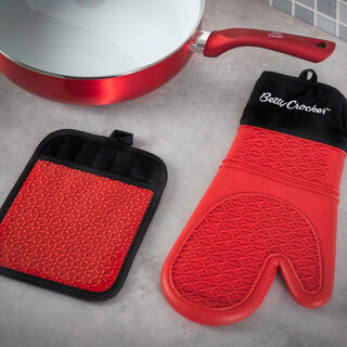 Betty Crocker Silicone Kitchen Glove Red