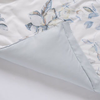 Cottage border floral 3pc comforter king blue 220*240cm