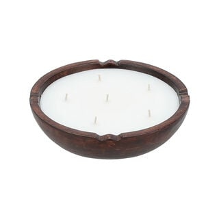 شمعة معطرة في وعاء خشبي   20*5 سم