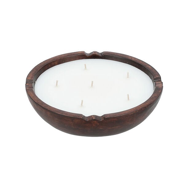 شمعة معطرة في وعاء خشبي   20*5 سم image number 3