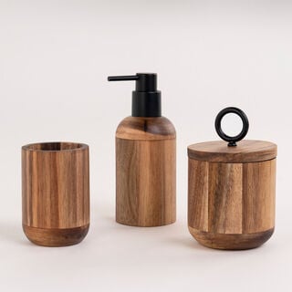 Homez wood 3 pcs bath set