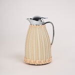 دلتي دلة حافظة للحرارة سعة 1 لتر رصاصي و بيج image number 0