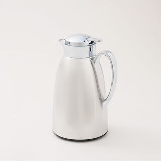 دلتي دلة شاي أو قهوة حافظة للحرارة ستيل باللون الفضي