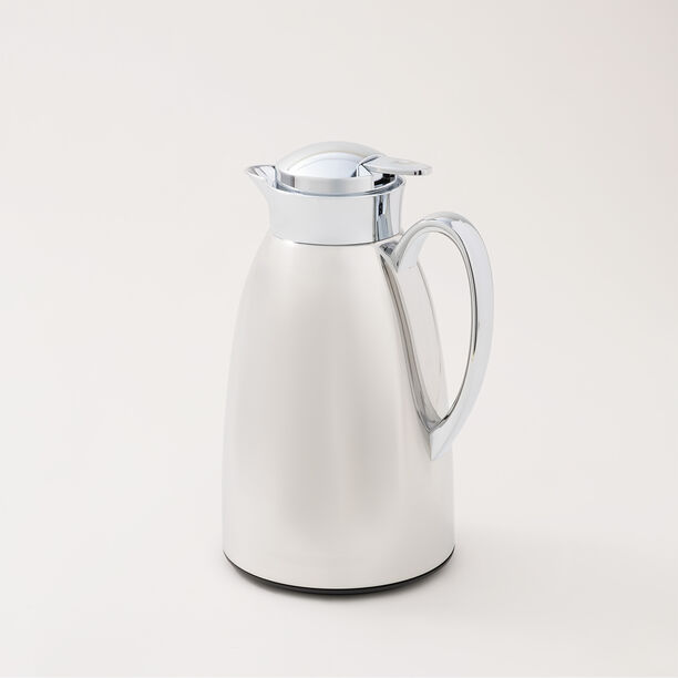 دلتي دلة شاي أو قهوة حافظة للحرارة ستيل باللون الفضي image number 0