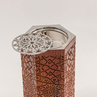 Bahja collection wood oud burner 10*10*20 cm