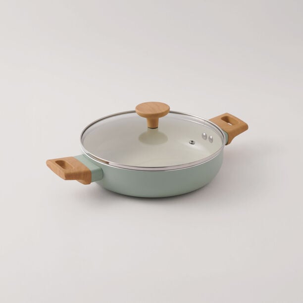 Alberto Aluminum 9Pcs Cookware Set, Green image number 4