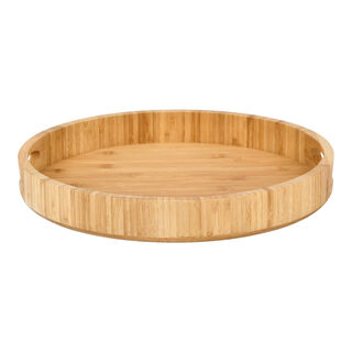 Bamboo Round Serving Tray