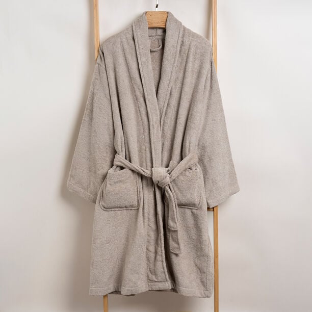 Ultra soft bathrobe, beige size L/XL image number 6