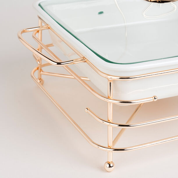 طبق تقديم مع سخّان مربع&nbsp; image number 4