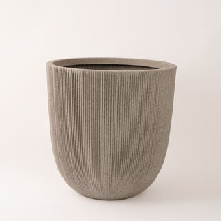 Plant pot 44*44*44.5cm, ceramic beige