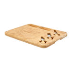 Alberto bamboo cutting board with 3 cheese knives 40*32*2.5 cm image number 1