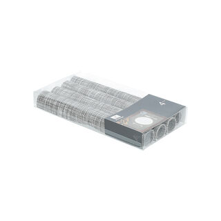 لا ميسا طقم لبادات مائدة بلاستيك بني 4 قطع 30*45 سم