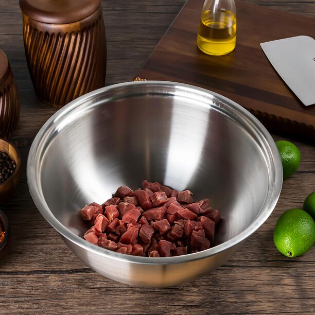 Manek Stainless Steel Mixing Bowl &nbsp;Dia:31Cm&nbsp;Mirror Polished image number 3