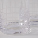 La Mesa 4 Pcs Highball Glass Set, Clear With Cutting Line 8*8*15 Cm image number 4