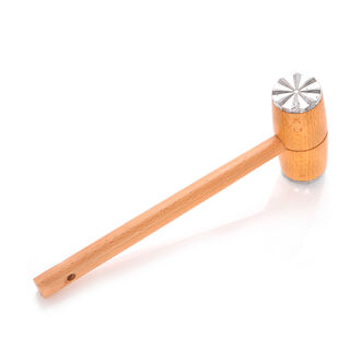 مطرقة للحم برأس ألمنيوم ومقبض خشبي من البرتو 