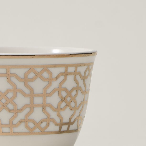 Dallaty gold porcelain Saudi coffee cups set 12 pcs image number 1