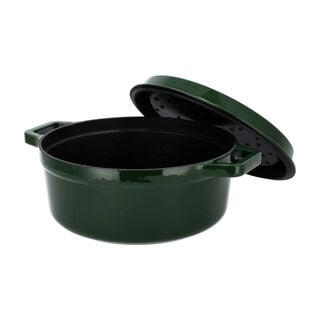 Alberto cast iron dark green casserole 28 cm