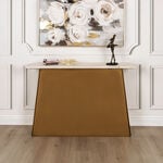 Gold&white Marble console table 122*36*76 cm image number 0
