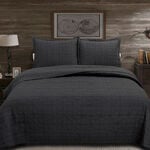 3 Pieces Cotton Embroidered King Bed Set image number 0
