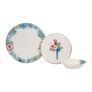 Porland 18 Pcs Dinner Set Serve 6 Persons,Exotic