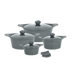 Alberto almuinum 8pcs cookware set, grey image number 2
