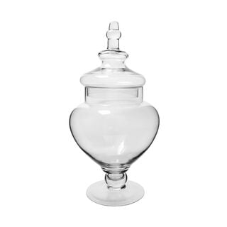 Alberto glass pear shape candy jar