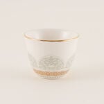 Tea And Coffee Set 28 Pieces Porcelain Silver And Gold  image number 11
