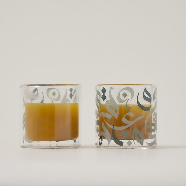 Dallaty green glass Saudi coffee cups 6 pcs image number 0