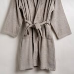 Ultra soft bathrobe, beige size L/XL image number 2