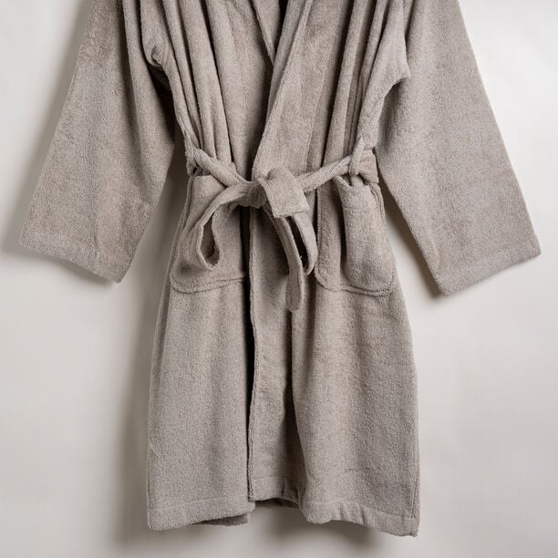 Ultra soft bathrobe, beige size L/XL image number 2