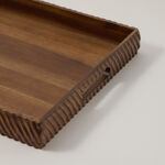 Lamesa 1 Pieces Wood Rectangular Tray Wave image number 2