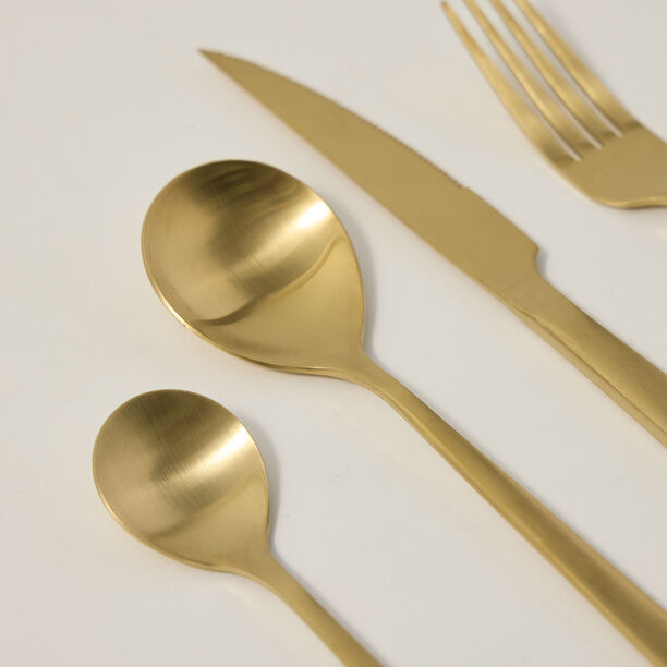 La Mesa Majestic Cutlery Set 20 Pieces Matte Gold image number 3
