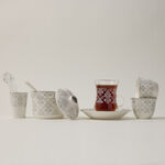 Zukhroof 28 Pieces Porcelain Tea And Coffee Set Danteel Gray  image number 0