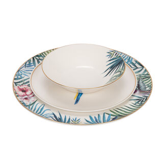 Porland 18 Pcs Dinner Set Serve 6 Persons,Exotic