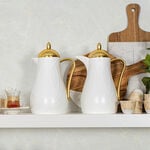 Dallaty white and gold plastic flask 1L 2 pcs image number 5