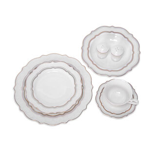 La Mesa white bone porcelain dinner set 32 pcs