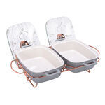 Twin Rectangle Food Warmer Sunbuli 12" image number 2