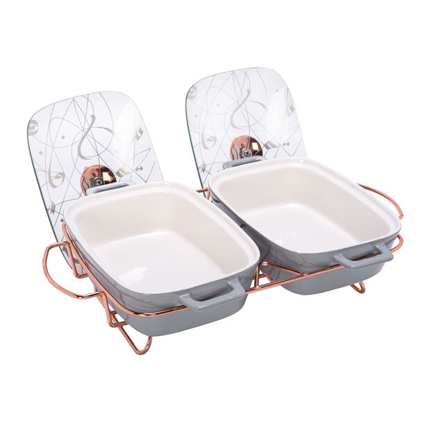 Twin Rectangle Food Warmer Sunbuli 12" image number 2