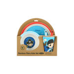 Alberto 5 pieces fiber bamboo kids dinner set pirate boy design image number 0