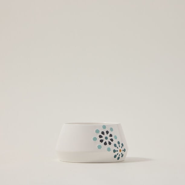 Dallaty white porcelain nut bowls with tray set 4 pcs image number 3