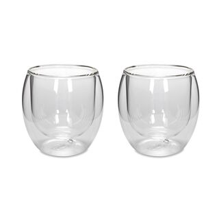Arabic Coffee Cups Double Wall Glass 2 Pisces 