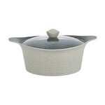 Alberto 8 piece beige granite cookware set image number 3